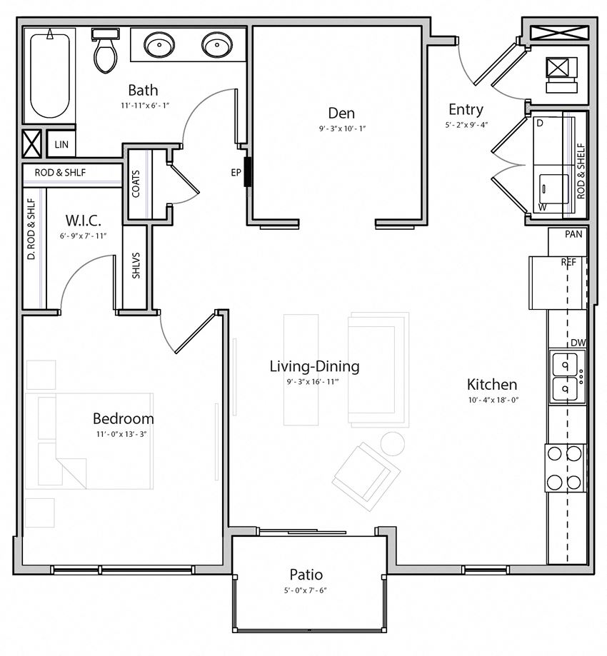 Peace (B6) one bedroom one bathroom at Haven at Uptown