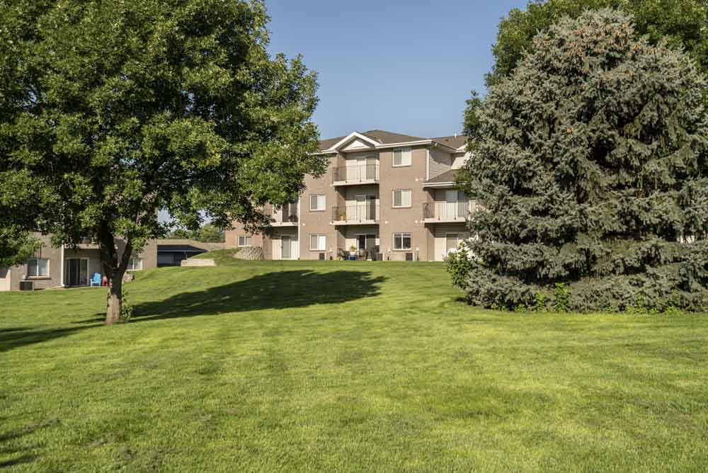 Greenspace next to Highland View Apartments in north Lincoln NE 68521