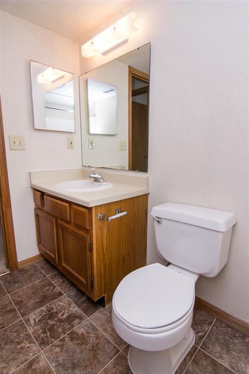 sink inside bathroom at Fountain Glen Apartments in Lincoln Nebraska