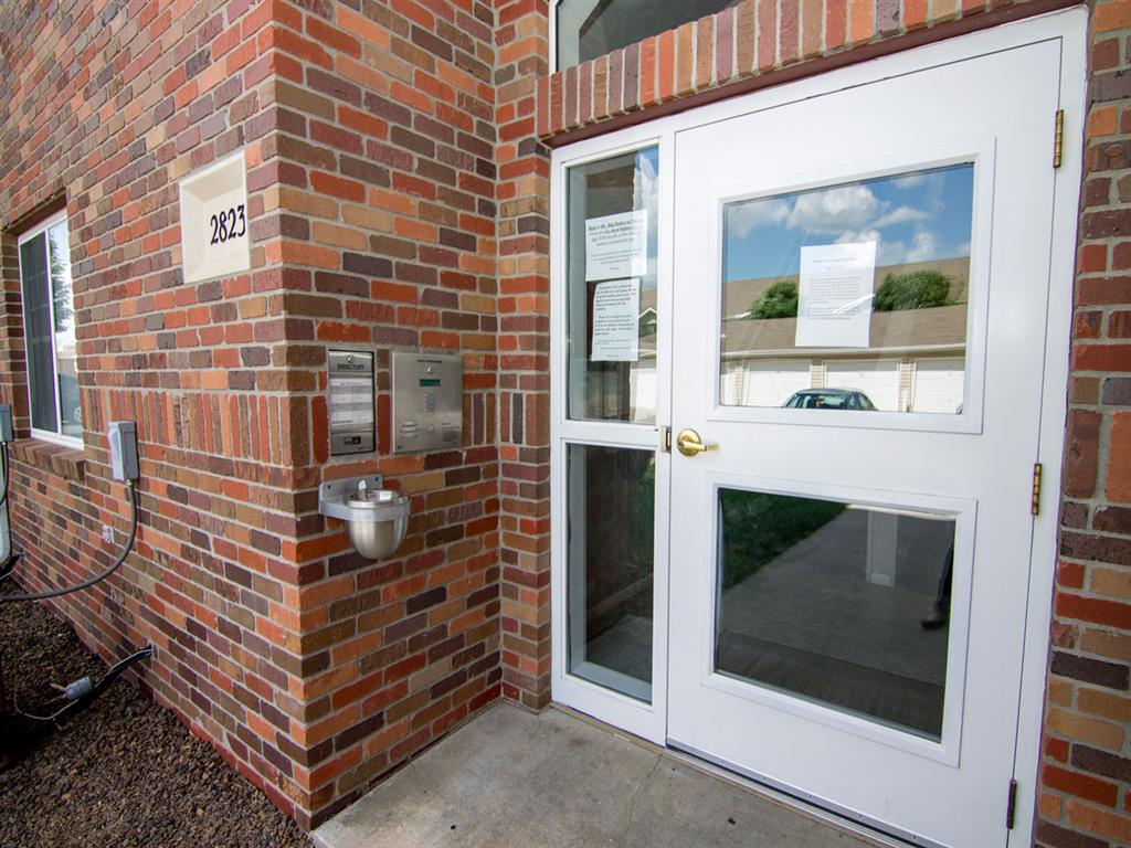 Controlled intercom resident entrance at The Northbrook Apartment Homes, Lincoln NE