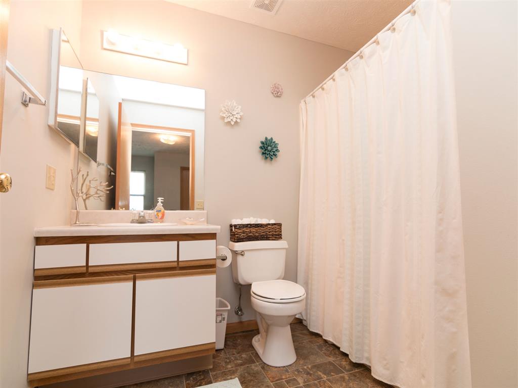 Bathroom with tub at Eagle Run Apartments in Omaha, NE