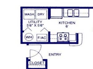 The Classic The Classic one bedroom one bathroom apartment at Eagle Run Apartments