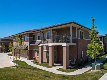 Townhouses with balconies at Villas of Omaha at Butler Ridge - Photo Gallery 47