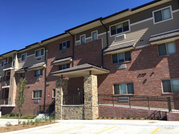 Flat-style building at Villas of Omaha at Butler Ridge Omaha NE