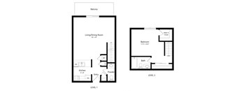 1-bed Cedar floorplan at Northridge Heights Apartments in Lincoln, NE