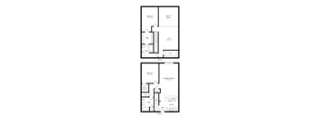 the 2-bedroom, 2-bathroom, 1,408 square feet Geneva loft-style floor plan at Pine Lake Heights apartments in Lincoln, NE