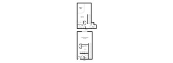 the 1-bedroom, 1-bathroom, 952 square feet Madison II loft-style floor plan at Pine Lake Heights apartments in Lincoln, NE