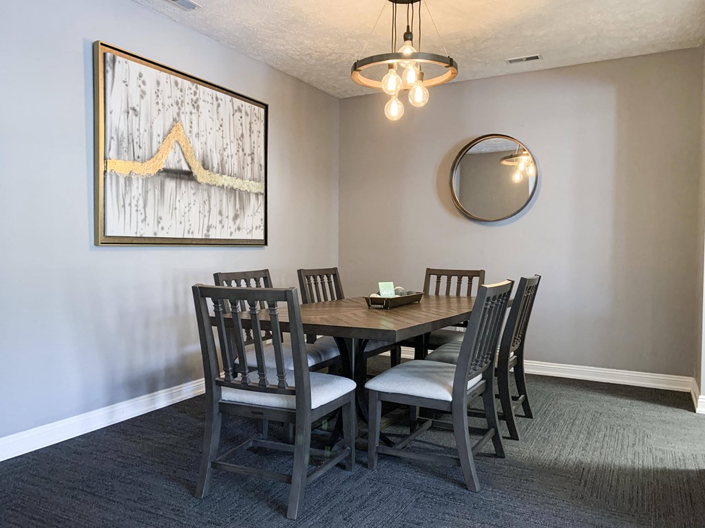 Clubhouse lounge at Ridge Pointe Villas in Lincoln Nebraska