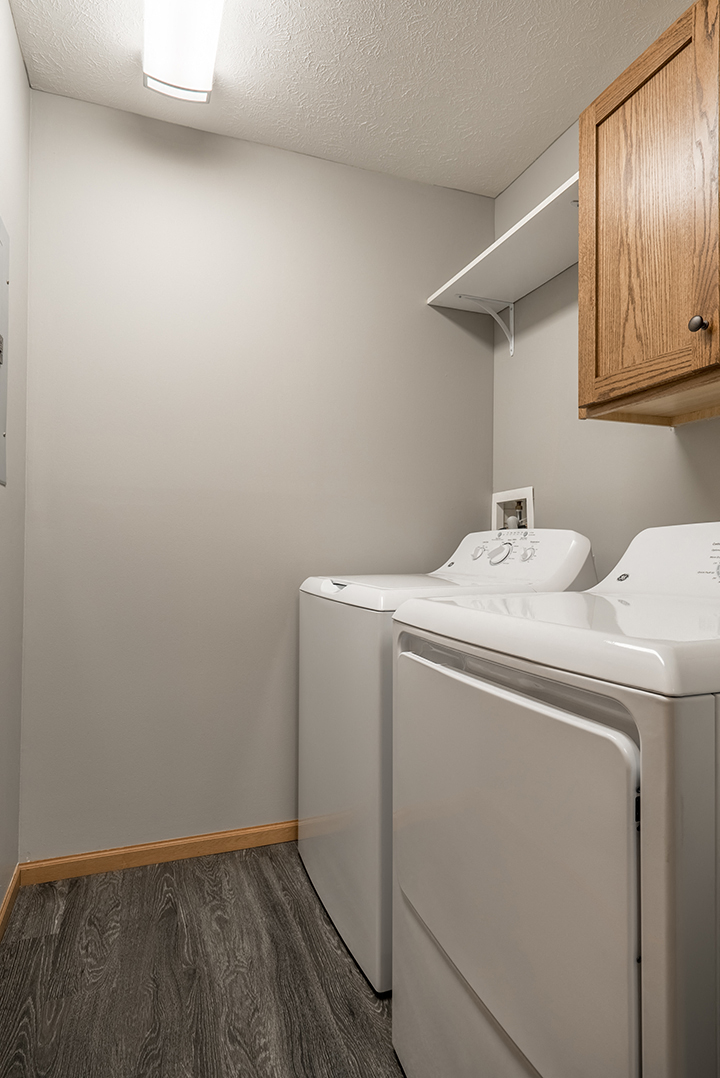 Washer and dryer available at Williamsburg Park Apartments