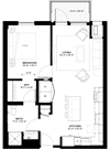 Neem Floor Plan Neem floor plan with 1 bedroom and 1 bathroom at The Rowan luxury residences in Eagan MN 55122