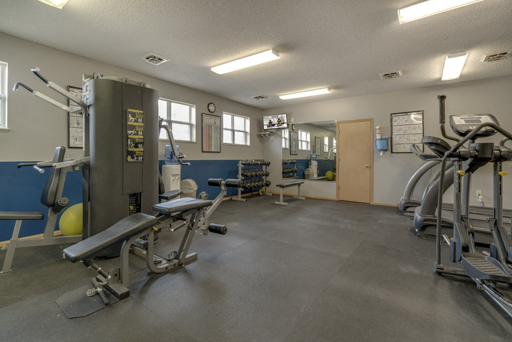 Fitness center at Skyline View Apartments!