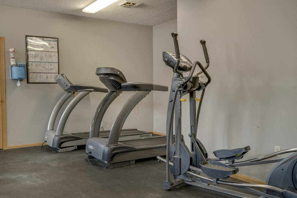 Fitness center at Skyline View Apartments!