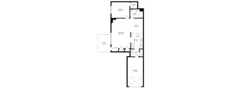 the 1-bedroom Kopu floorplan at Southwind Villas in La Vista, NE