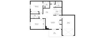 the 2-bedroom Kullen floorplan at Southwind Villas in La Vista, NE