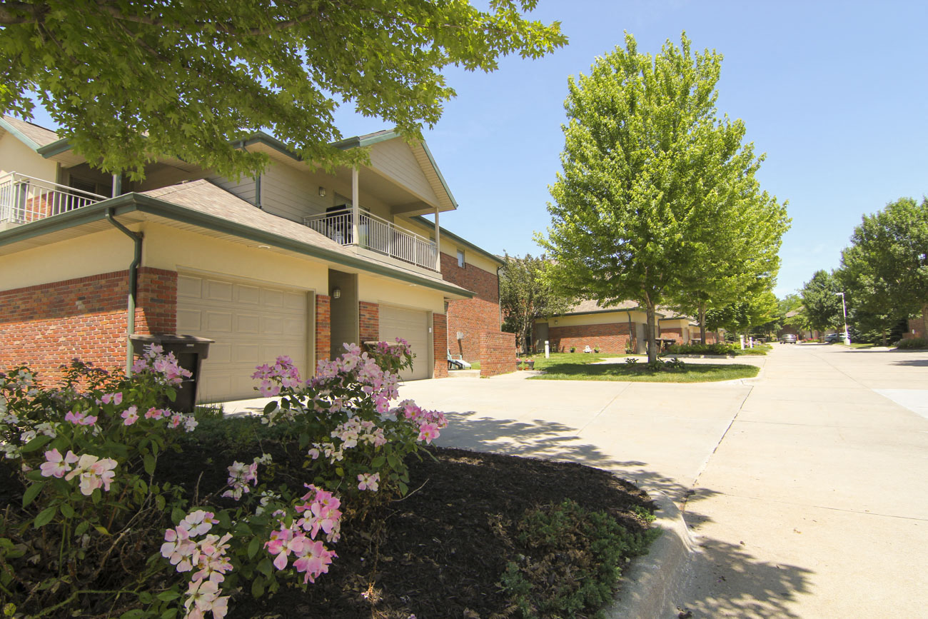 Exteriors-Attached garages included at Southwind Villas in La Vista NE