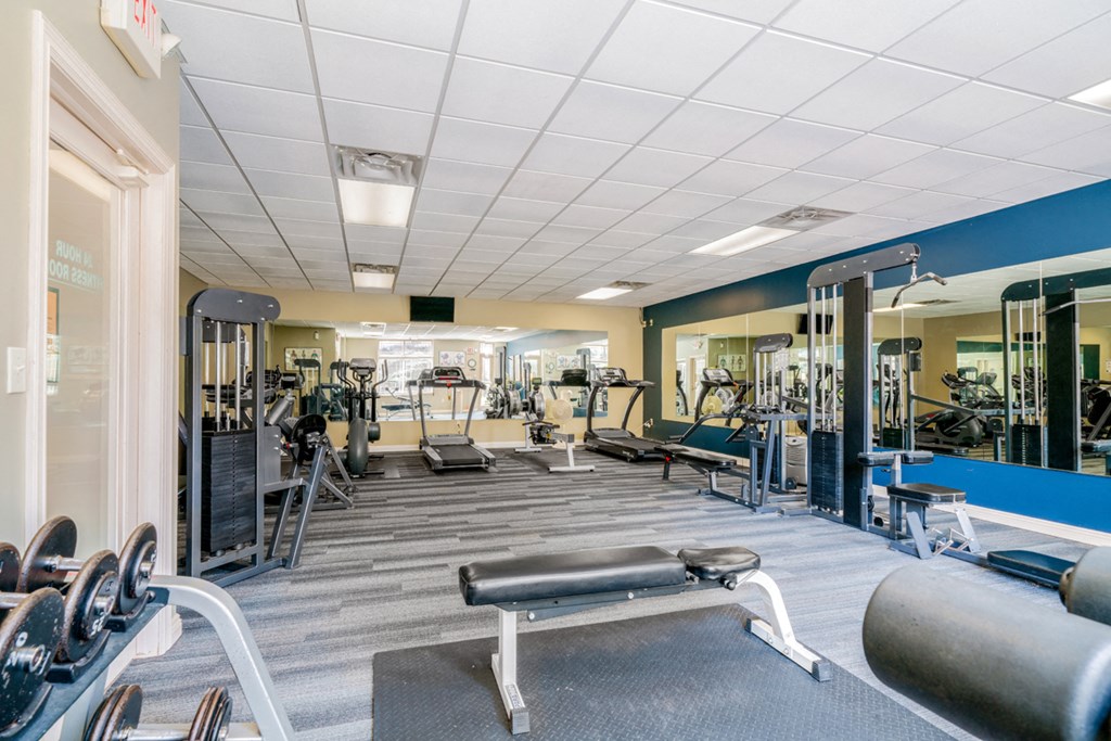 Plenty of space and equipment to hit your fitness goals at Southwind Villas