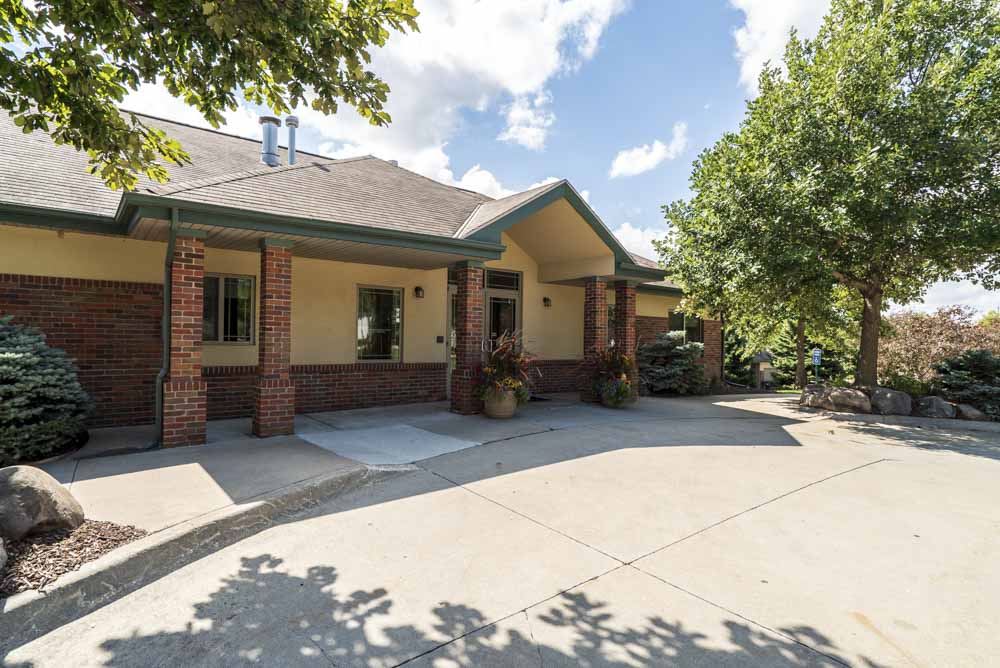 View of leasing office at Southwind Villas in southwest Omaha in La Vista, NE, 68128