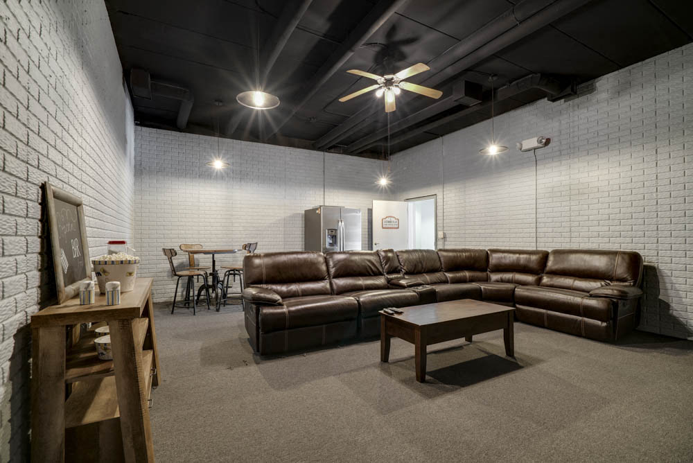 Theater room at Southwind Villas in southwest Omaha in La Vista, NE, 68128