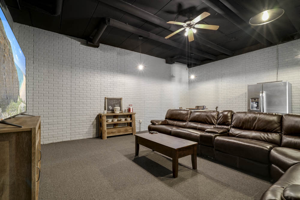 Theater room at Southwind Villas in southwest Omaha in La Vista, NE, 68128