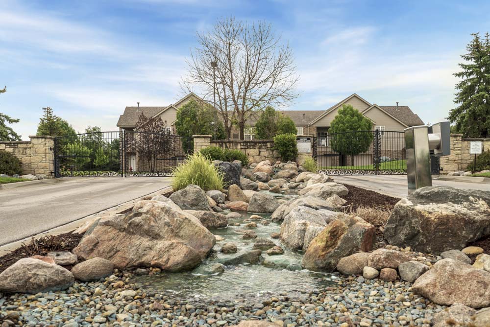 View of entrance to gates at Stone Ridge Estates