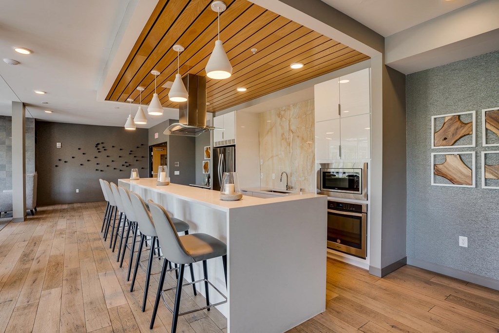 You'll love the gourmet kitchen and expansive space in the Club Room at The Preserve at Normandale Lake