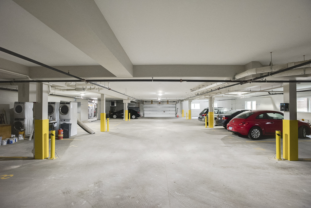 Heated, indoor parking at The Central apartments near downtown Minneapolis MN 55408