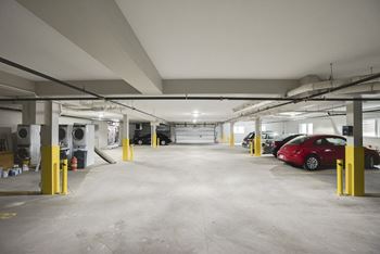 Heated, indoor parking at The Central apartments near downtown Minneapolis MN 55408