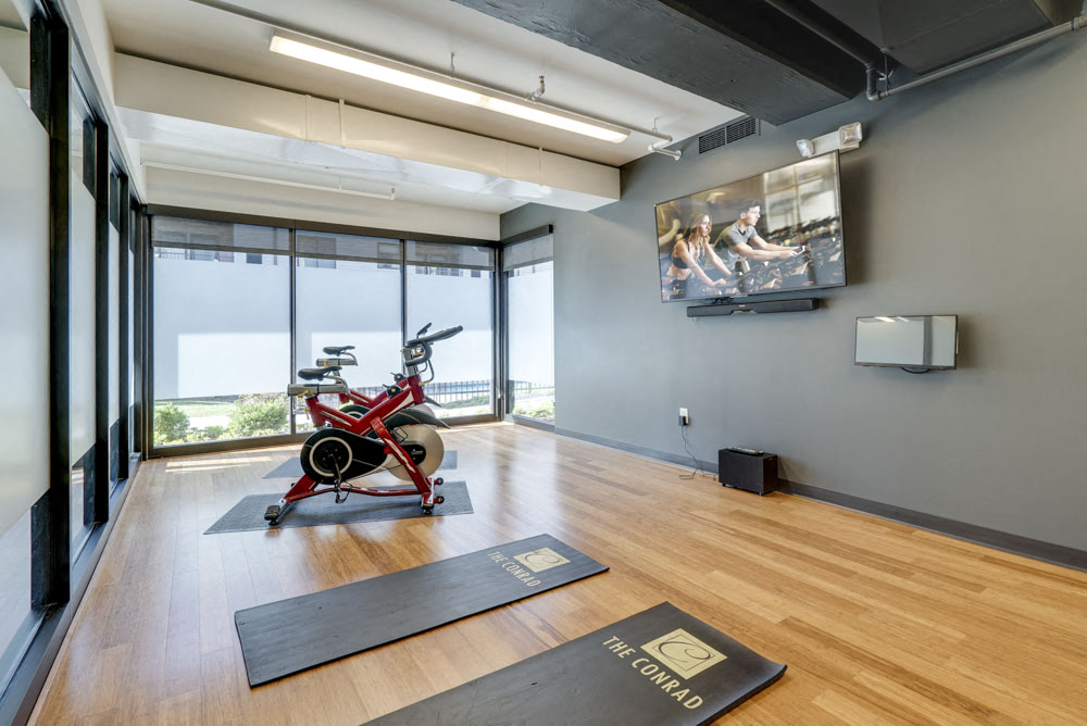 Yoga/spin studio at The Conrad near UNMC in the Blackstone District Omaha NE 68105