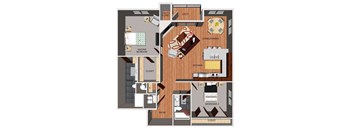 layout of a two bedroom apartment