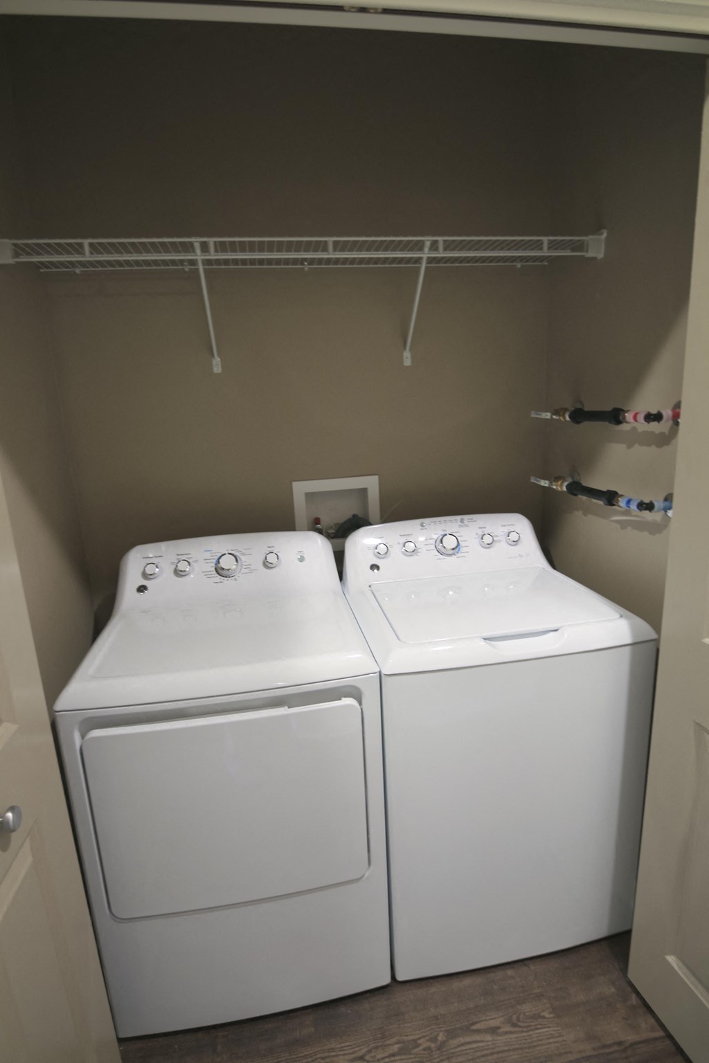 Washer and dryer included at the flats at shadow creek
