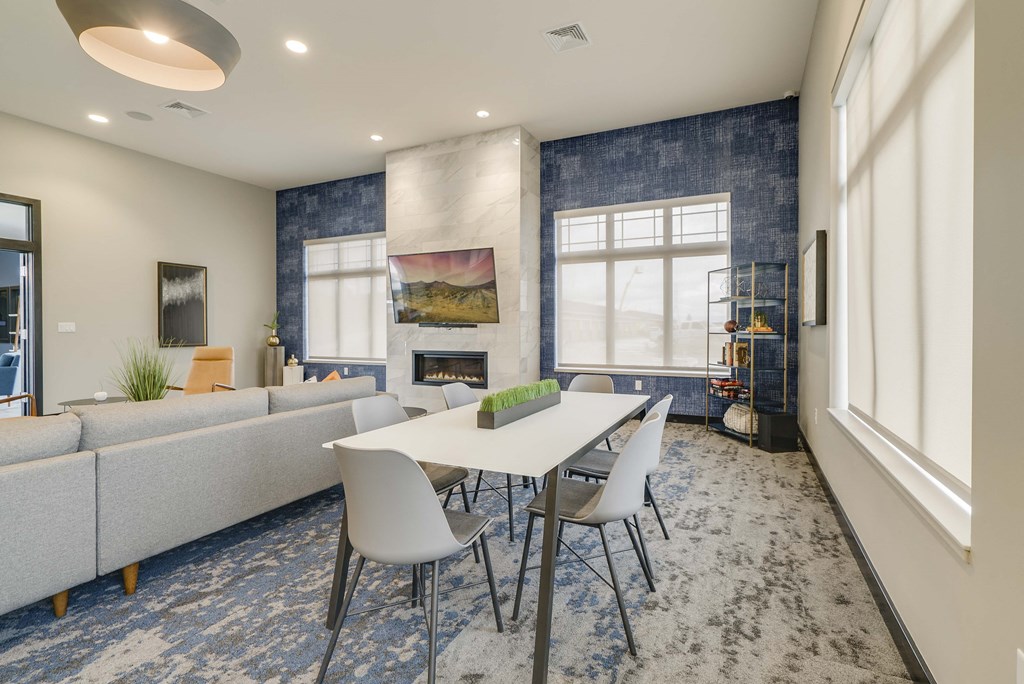 Table seating in the clubhouse at The Flats at Shadow Creek