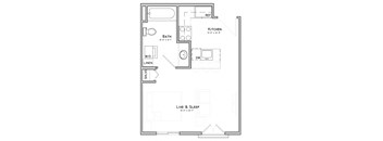 bedroom floor plan | luxury apartments in towson md | the southerly
