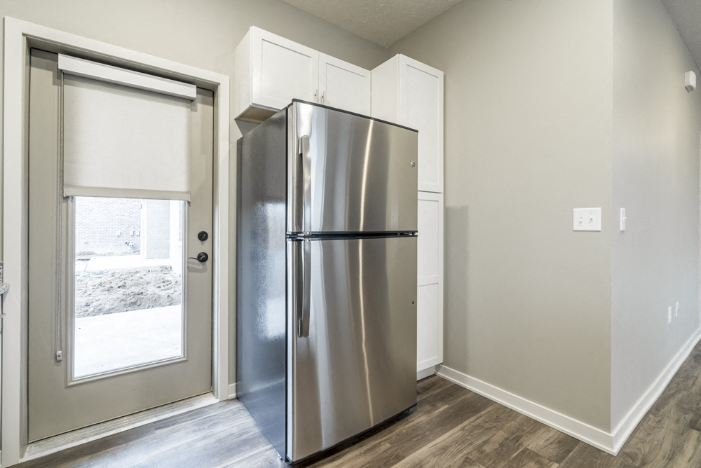 Interiors-Stainless steel refrigerator