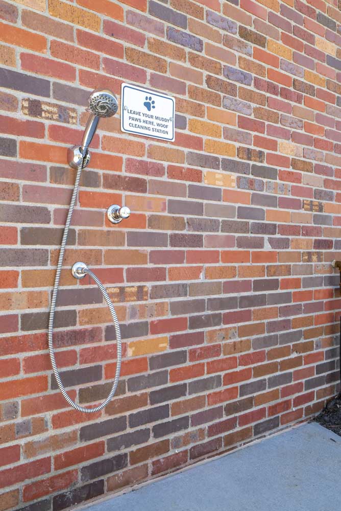 Dog washing station at The Villas at Mahoney Park