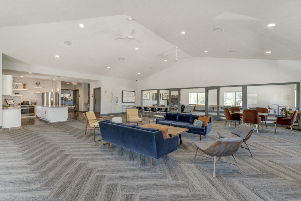 Lounge are in the clubhouse at The Villas at Mahoney Park