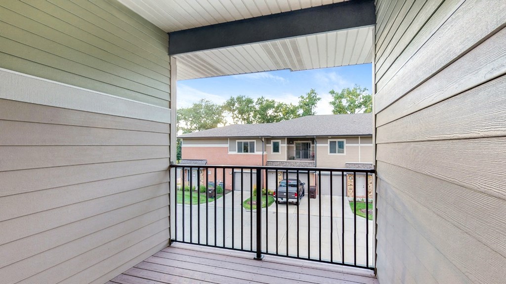 Enjoy the view from your private balcony in the 2 bedroom Ash floor plan