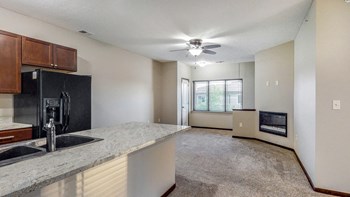 You'll love the open space in the Ash floor plan at The Villas at Wilderness Ridge luxury apartments in southwest Lincoln NE 68512 - Photo Gallery 53