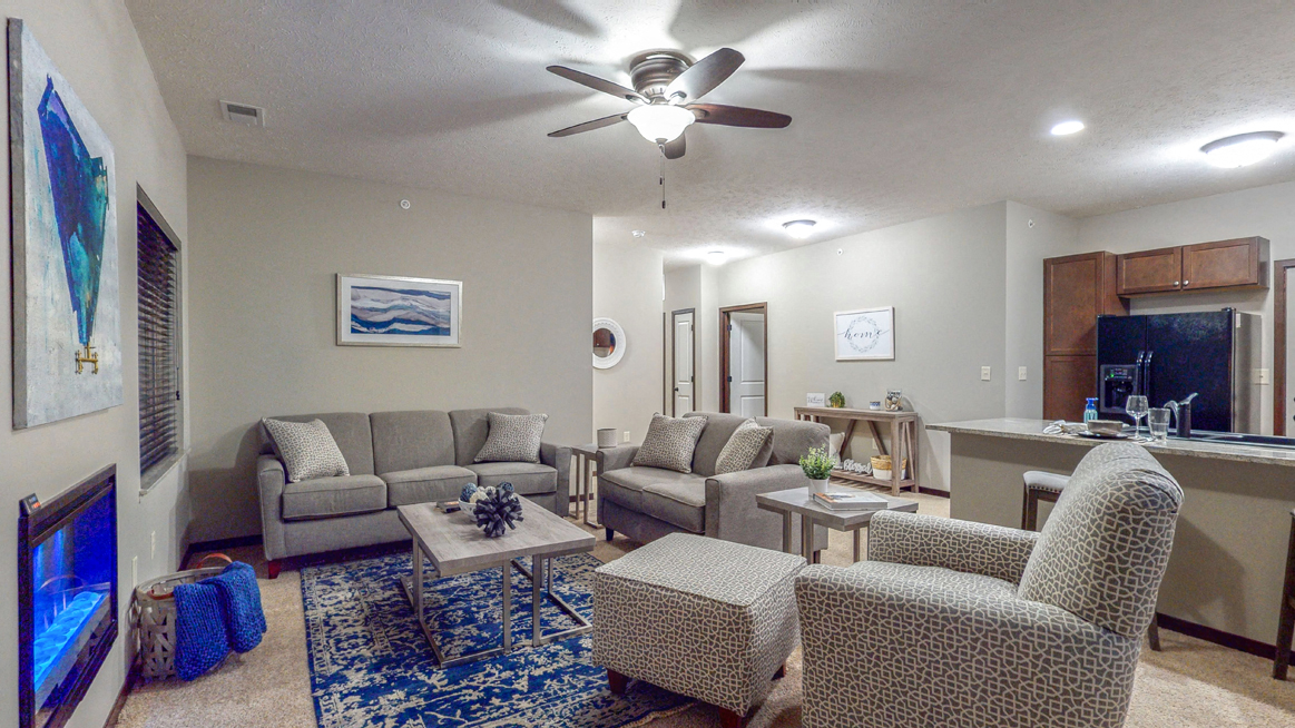 There's plenty of living space in this two-bedroom Cedar floor plan at The Villas at Wilderness Ridge - Photo Gallery 64