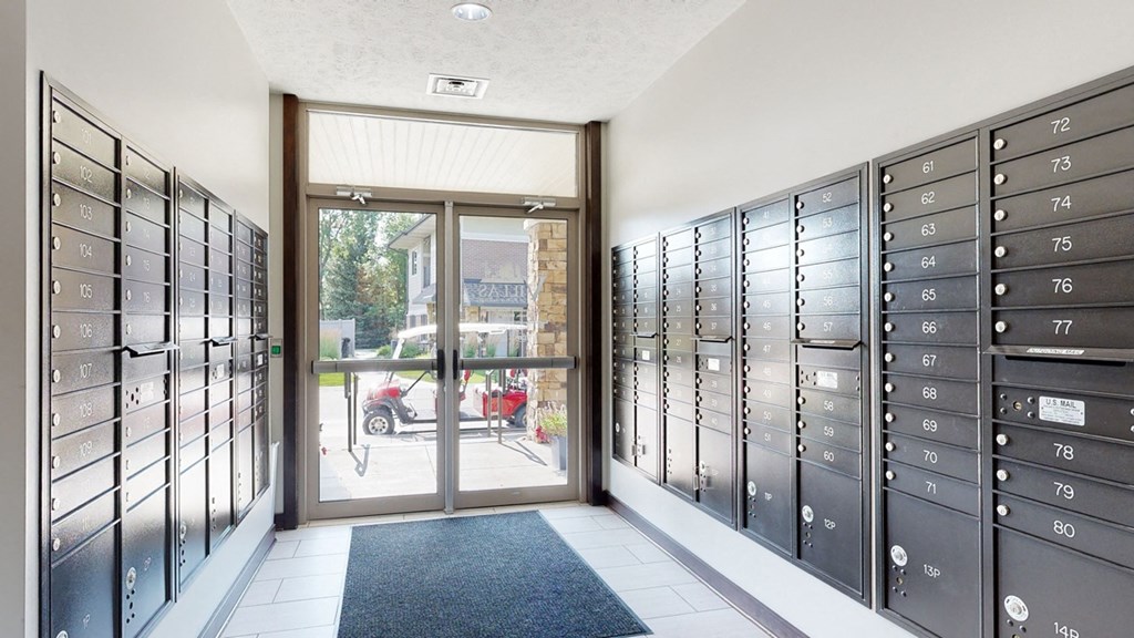 a view of the mail room at the villas at wilderness ridge