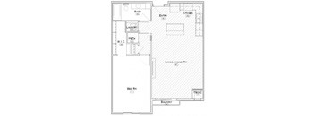 Millard one bedroom apartment floor plan