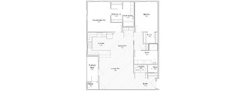 Knickerbocker two bedroom apartment floor plan