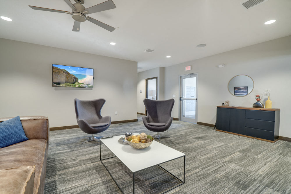 Leasing office at WH Flats luxury apartments in south Lincoln NE