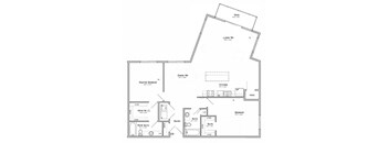 a floor plan of a 2 bedroom apartment