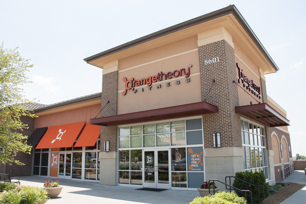 Exterior view of Orange Theory Fitness near WH Flats luxury apartments in south Lincoln NE 68516