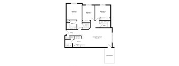 the York River floorplan at williamsburg park apartments