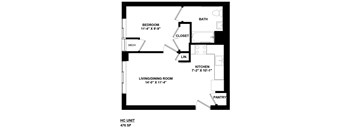 a floor plan of a small house