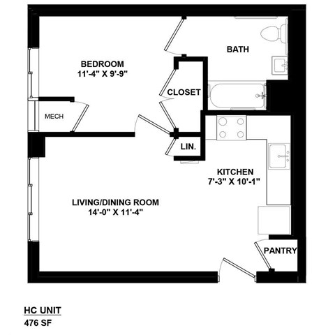 a floor plan of a small house
