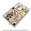 one bedroom apartment 3d floor plan one bedroom apartment 3d floor plan