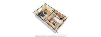 first floor 3d floor plan townhouse