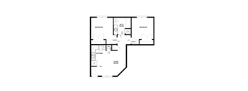 bedroom floor plan a 2 bed 1 bath